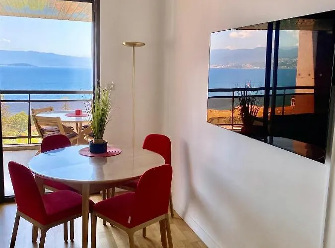 Grand T2 Standing Proche Centre Et Plages Vue Panoramique Parking Prive Lejlighed Ajaccio (Corsica)