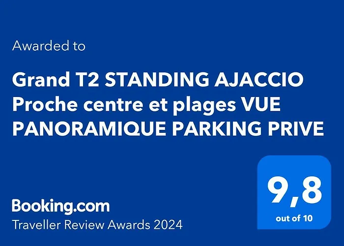 Grand T2 Standing Proche Centre Et Plages Vue Panoramique Parking Prive Lejlighed Ajaccio (Corsica)