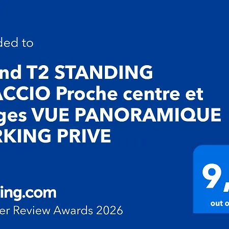 Grand T2 Standing Proche Centre Et Plages Vue Panoramique Parking Prive * أجاكسيو