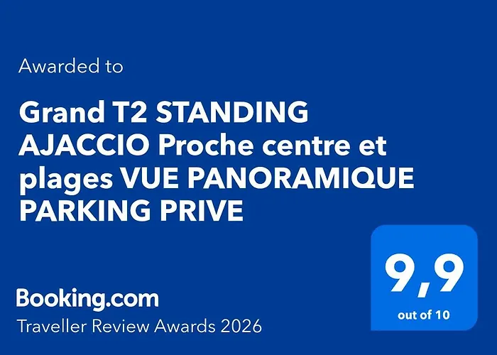 Grand T2 Standing Proche Centre Et Plages Vue Panoramique Parking Prive * Ajaccio (Corsica)